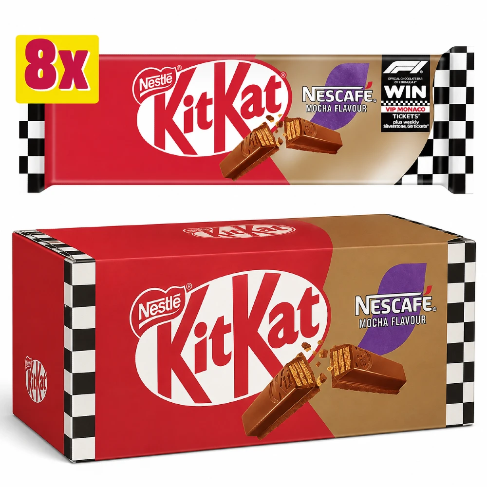 КитКат Нескафе Мокка / KitKat Nescafe Mocha 2 пальца 165,6гр*20шт (20,7гр*8шт) (Импорт)