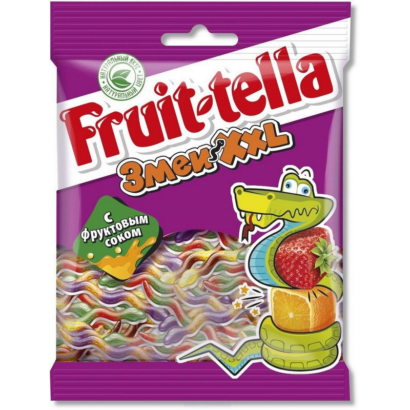 Жевательный мармелад Фруттелла / Fruittella "Змеи XXL", 70гр.