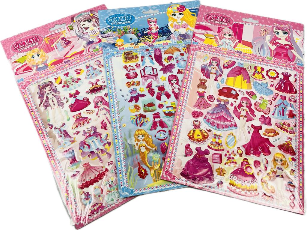 Наклейки одевалки Stickers AC-D