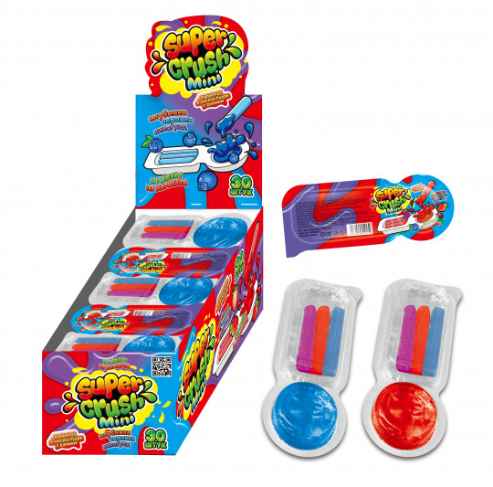 Мармелад в кислой пудре с джемом "Суперкраш мини / Super Crush Mini" 30г*30шт*12бл