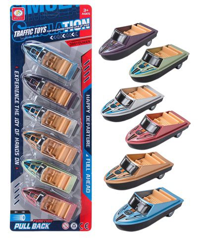 Набор катеров 6ти штучный "Дорожные игрушки / Traffic Toys"