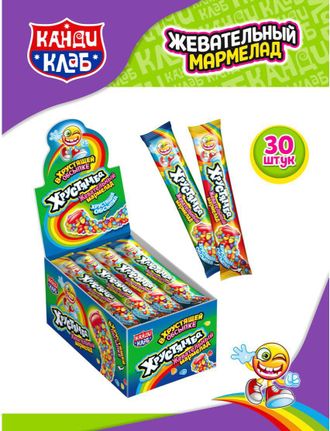 Жевательный мармелад в хрустящей обсыпке "Хрустямба" 10гр*30шт*12бл