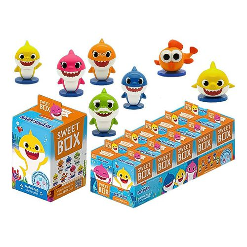 СВИТБОКС / SWEET BOX "Детеныш акулы / Baby Shark" Мармелад с подарком в коробочке 10гр*10шт*12бл