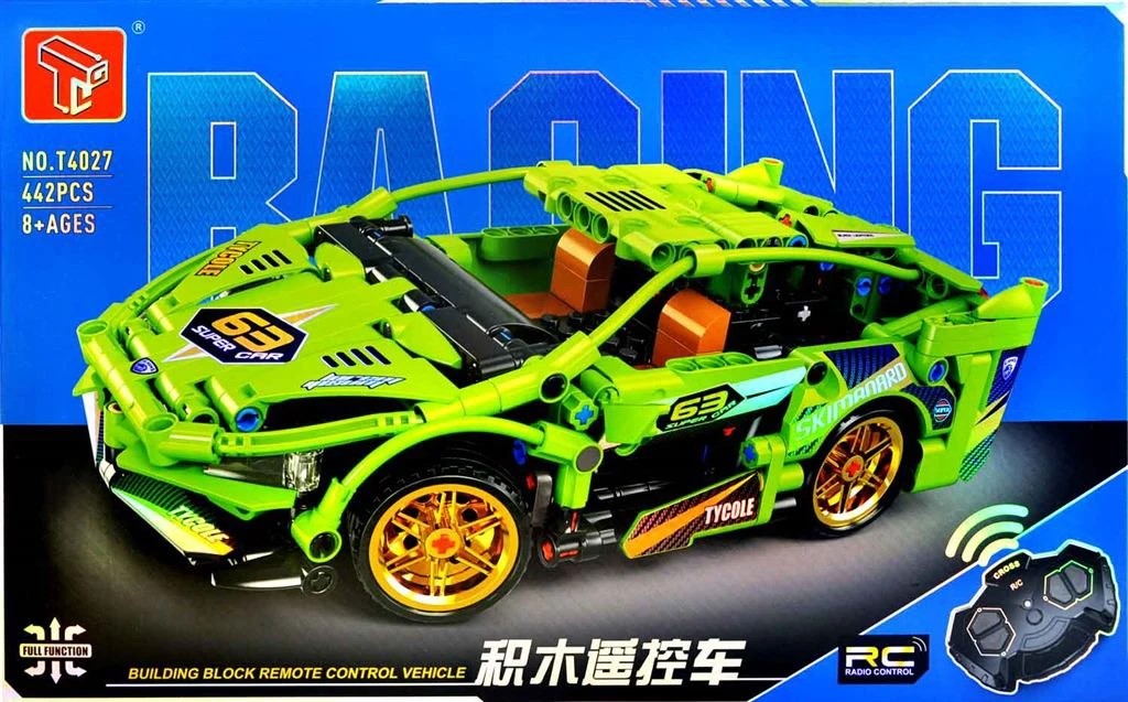 Конструктор на пульте управления "Технология Супер гонок Т4027 / Technology Super Racing T4027" 442 дет.