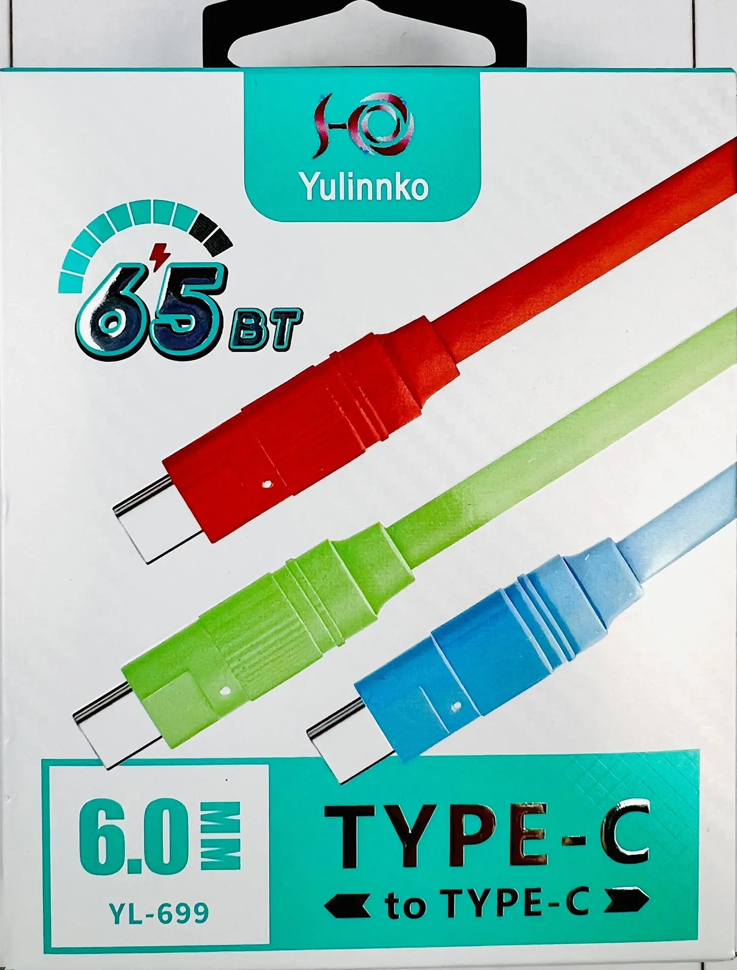 Зарядный шнур Type-C, 6.0мм, YL-699