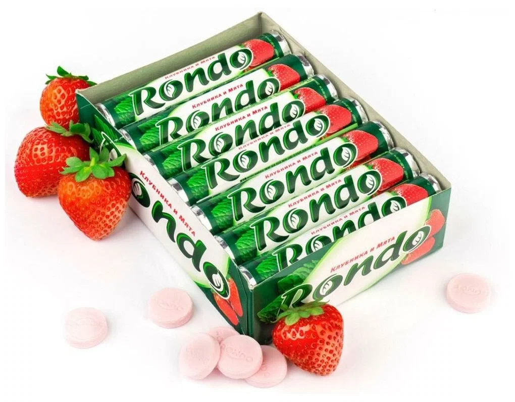 Освежающие Конфеты "Рондо / Rondo" Вкус Клубники 14*30гр