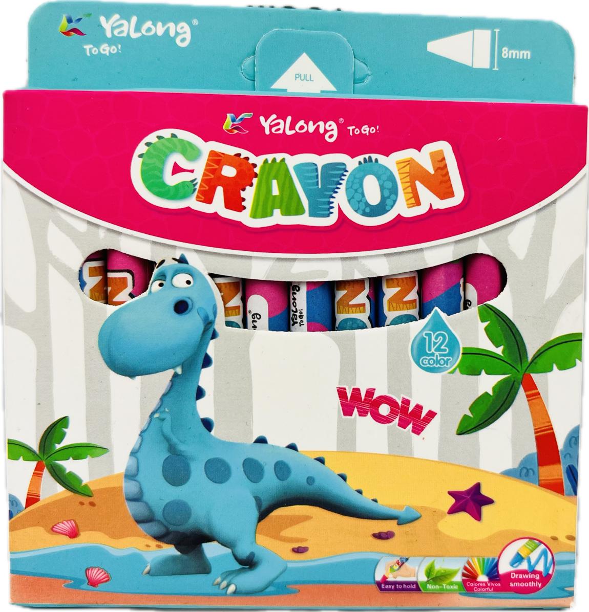 Восковые карандаши 12 цветов "цветные карандаши — вау! / Crayons WOW"