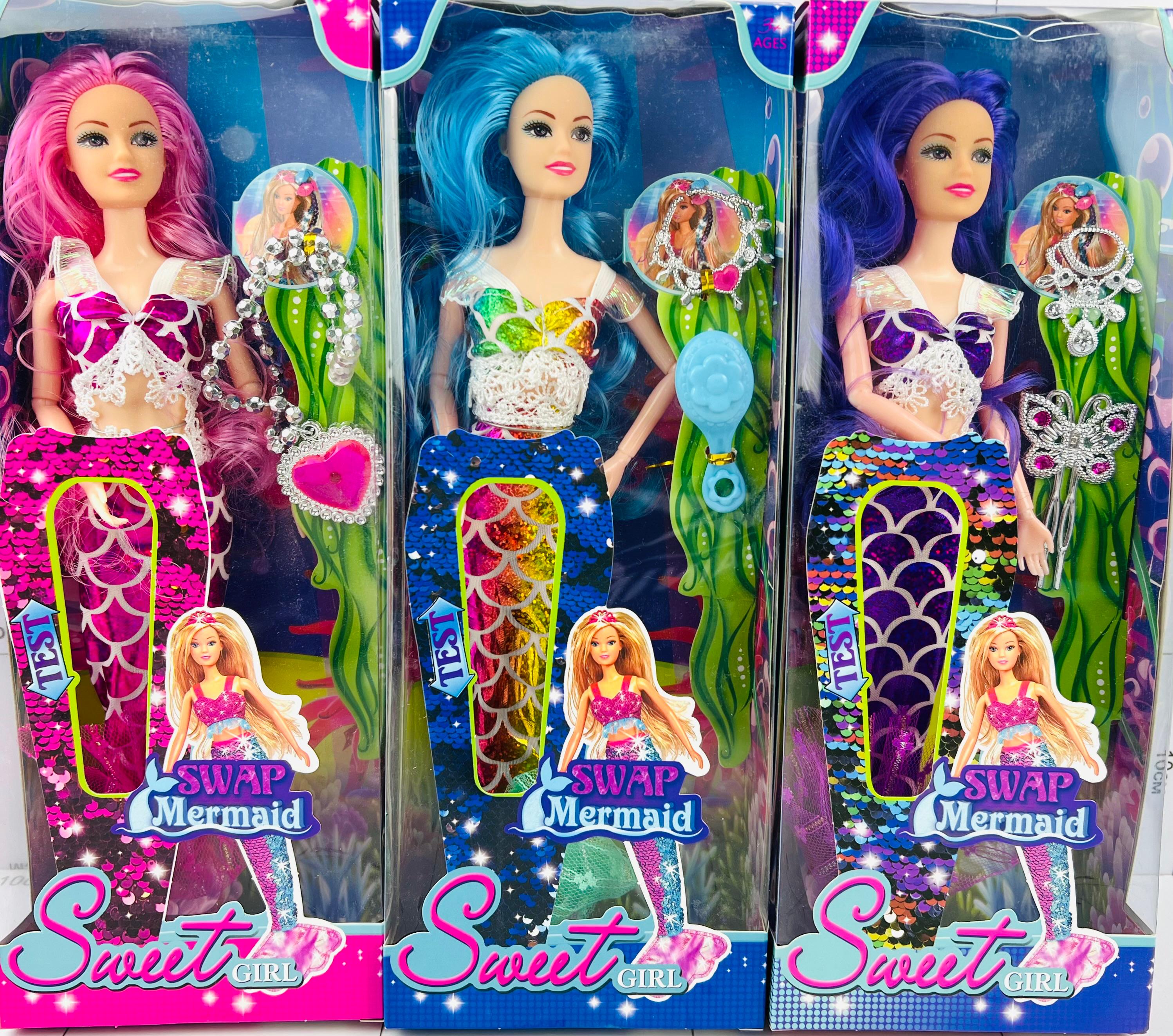 Кукла русалка "Поменяться местами с русалкой / Swap Mermaid" 1/8шт