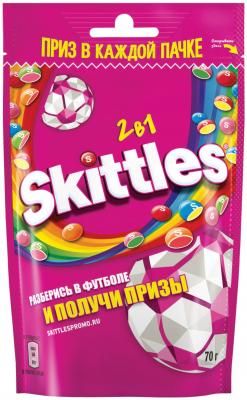 Драже "Скитлс/Skittles" 2в1 70г/26