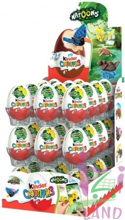 Киндер / Kinder Сюрприз Т1х36 Натуны / Natoons 20г (720гр. упак)