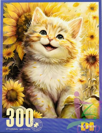 Пазл "Довольный котенок" 377*252мм, 300 дет.