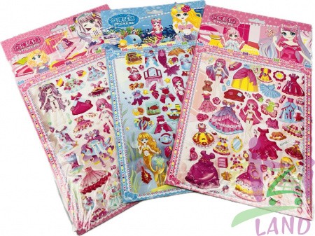 Наклейки одевалки Stickers AC-D