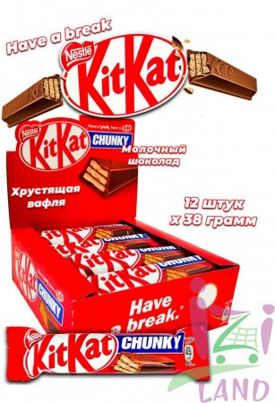 КитКат Чанки / KitKat Chunky (импорт) 38г х12шт*20бл