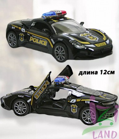 Машина металлическая Форд Каррера GT / Carrera GT полиции 1/20шт