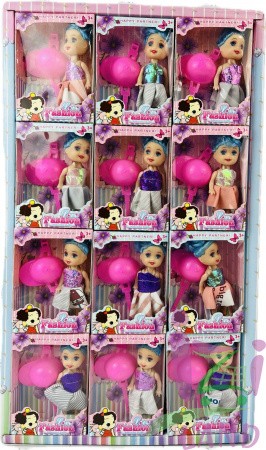 Кукла СПОРТ МОДА / FASHION (10см) в индивидуальной коробке 1/24шт