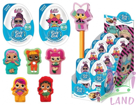 КИДС БОКС / KIDS BOX "ЛОЛ Сюрприз / LOL Surprise!" Десерт с подарком 20г*16шт*6бл