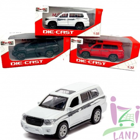 Машина металлическая Лэнд Крузер Прадо / Land Cruser Prado в индивидуальной коробке