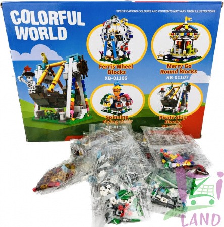 Конструктор "Цветной мир / Colorful world" 520 дет.