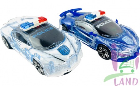 Машинка светозвуковая (самодвижущаяся) Полицейский Бугатти / Police Bugatti 1/8шт