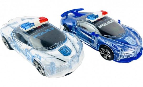 Машинка светозвуковая (самодвижущаяся) Полицейский Бугатти / Police Bugatti 1/8шт