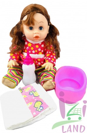 Милая кукла-младенец в пакете "Baby Lovely Doll" плачет, смеется