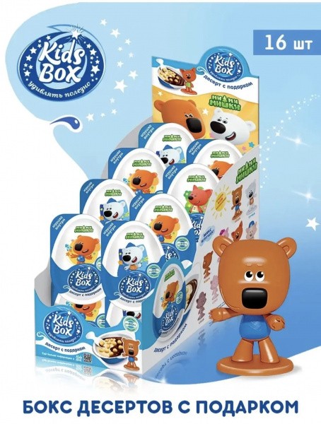 КИДС БОКС / KIDS BOX "Ми-ми-мишки" Десерт с подарком 20г*16шт