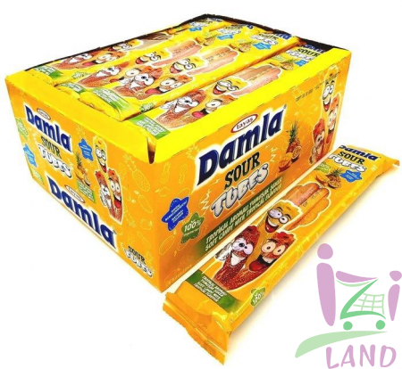УЦЕНКА!!! Дамла / Damla Кислые трубочки (Тропикал) 30гр*24шт*8бл