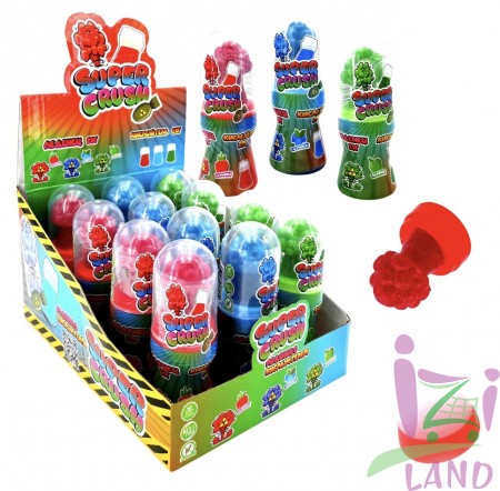 Леденец с кислым гелем "Сильная влюбленность / Super Crush" 40гр*12шт*12бл