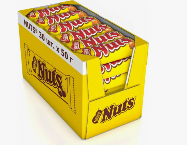 Батончик Натс / Nuts 30шт*50гр