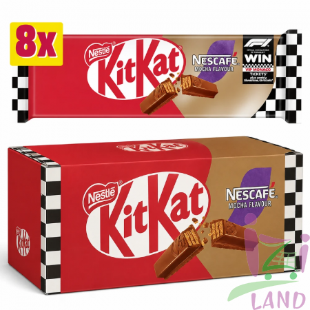 КитКат Нескафе Мокка / KitKat Nescafe Mocha 2 пальца 165,6гр*20шт (20,7гр*8шт) (Импорт)