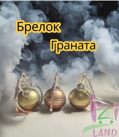 Брелок металл ГРАНАТА на листе 1/12шт*1200кор