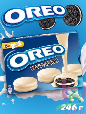Печенье Орео Печенье с белым шоколадом / Oreo Cookies White Chocolate 246гр*10шт (Импорт)