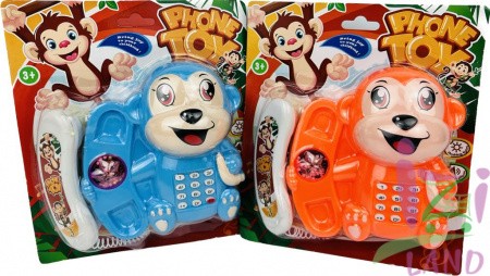 Игрушка музыкальная телефон Обезьянка