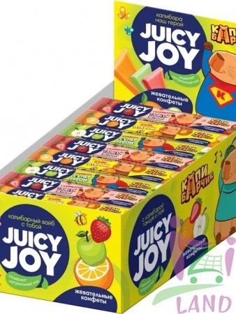 Жевательная конфета JUICY JOY Капибарчик 50шт*18гр